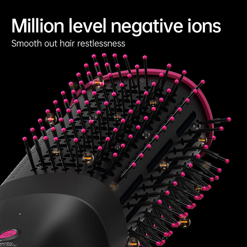 Cross-border popular hot air comb Golden Rice hair straightener Negative ion hair straightener Curling iron Integrated hot hair dryer Gale comb