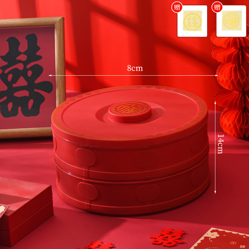 Chinese style for home multi-layer fruit plate living room coffee table fruit plate candy box dried fruit box new year festive melon seed box