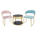 Velvet dining chair - export quality, modern minimalist design, armrests, premium feel, durable for extended use