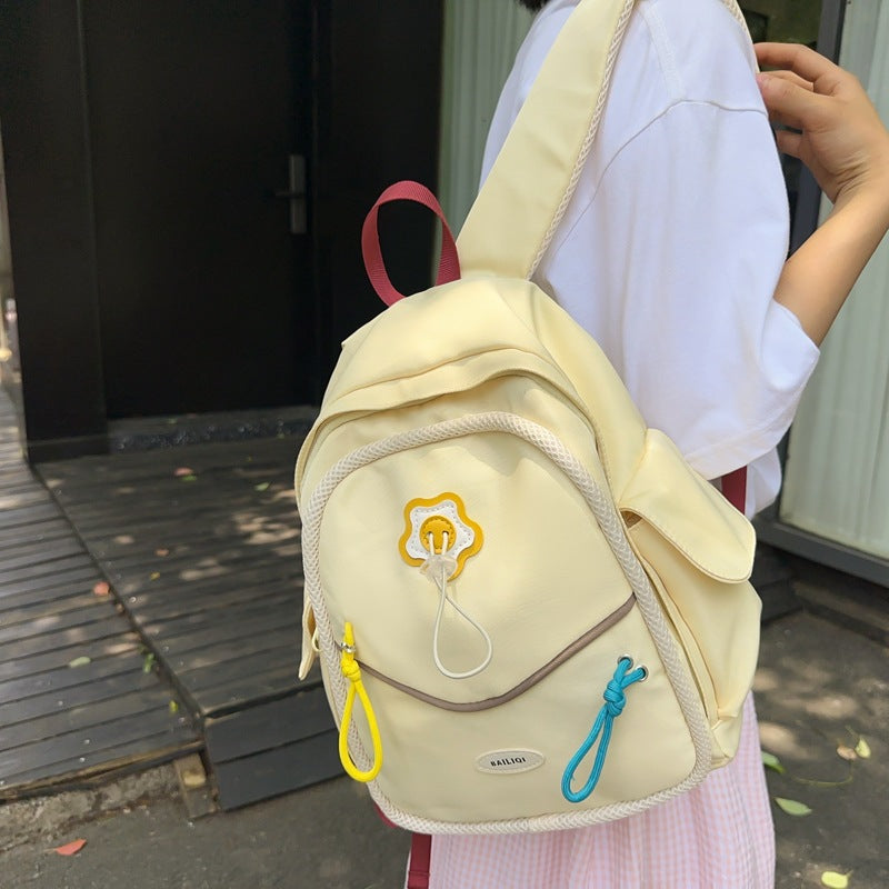 2025 new year's sweet style mini backpack - simple shoulder bag for middle school, high school, and college students - women's travel bag