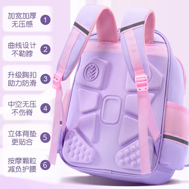 New Elementary School Girls Children's School Bag Cute Girls Backpack Large Capacity Burden Reduction Junior High School Students Japanese School Bag