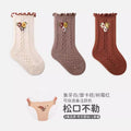 Baby elephant girl socks fall and winter style combed cotton kidsknee socks socks k-style fungus edge boneless newborn kids socks