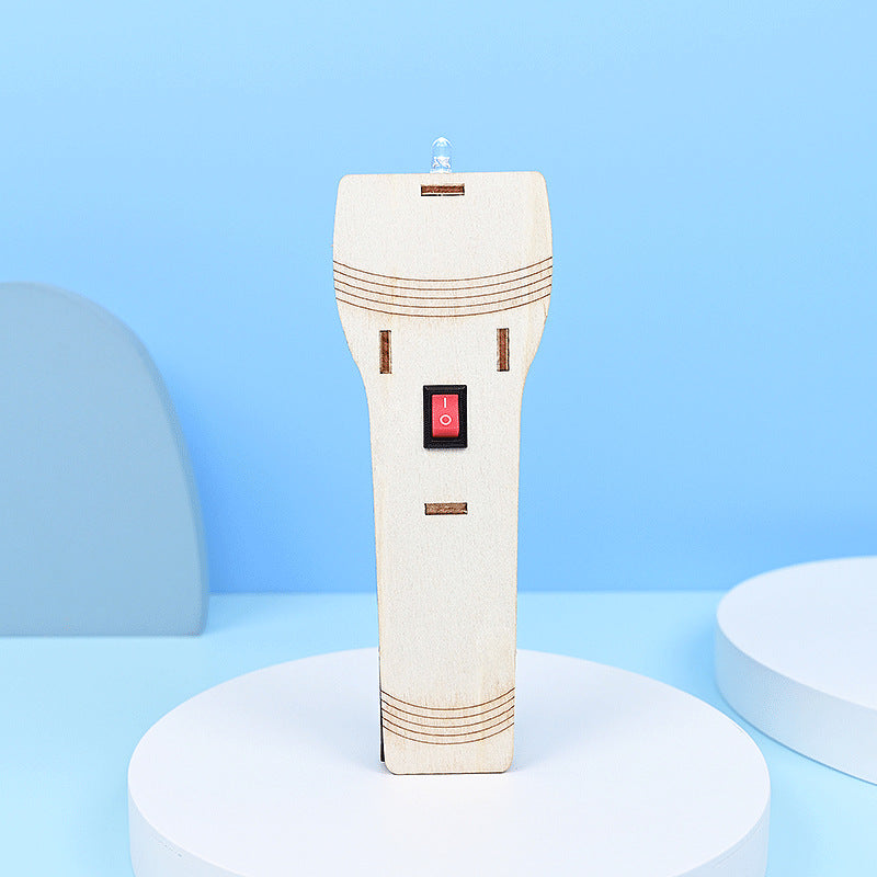 Homemade flashlight primary school students handmade technology small production steam classroom physical science small experiment material package