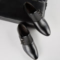 New plus size leather shoes for men, business formal dress shoes, versatile wedding shoes, soft black casual shoes, dropshipping available