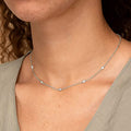 Amazon cross-border jewelry women's fashion simple rhinestone necklace ins style versatile zircon clavicle chain in stock