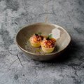 Vintage irregular creative tableware ceramic salad bowl home restaurant dessert bowl minimalist western food rice bowl