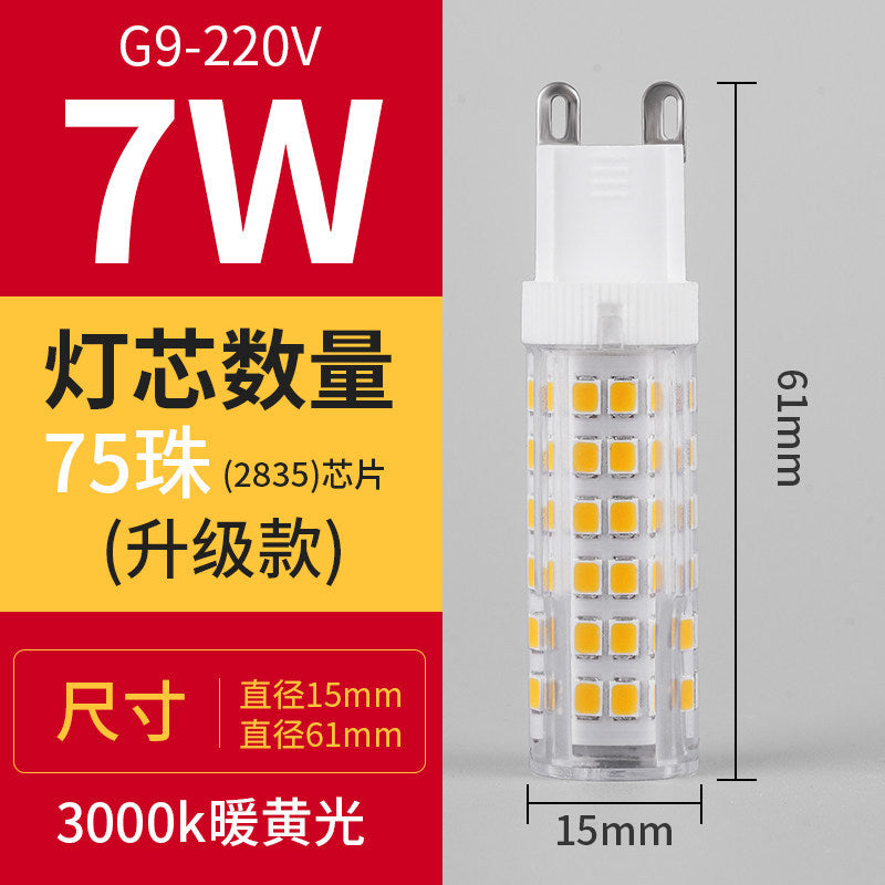 Led g4 bulb - super bright pin-in-pin led light source - small light bulb g9 crystal lamp corn bulb 220v