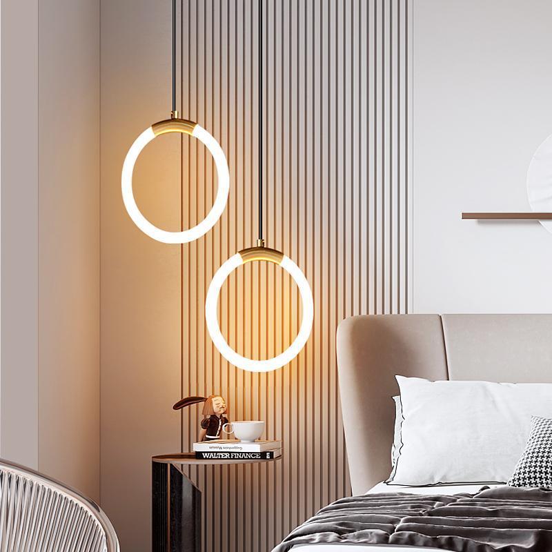 Minimalist bedside chandelier light luxury long line modern simple living room light Internet celebrity wall light bar bedroom lighting restaurant