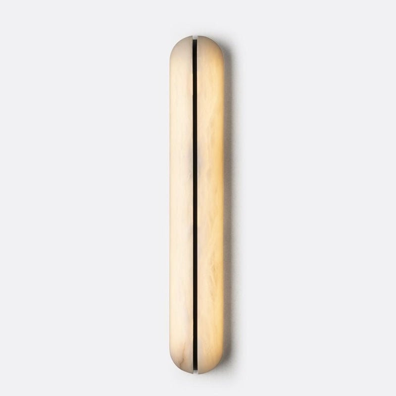 Natural snowflake marble effect wall lamp - modern minimalist, light luxury style for living room, hallway, bedroom, and background wall - high-end lighting fixture