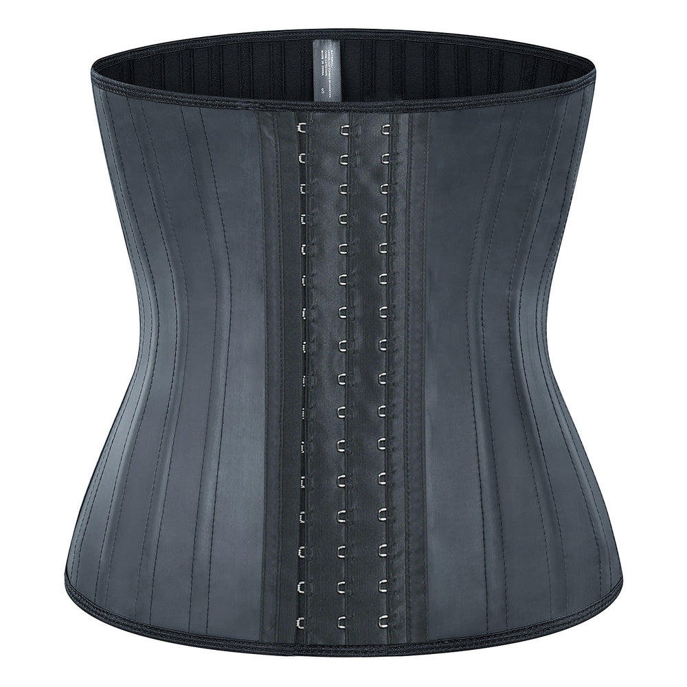 Waist trainer shapewear waist cincher latex sweat waist trainer 25 steel bone rubber corset