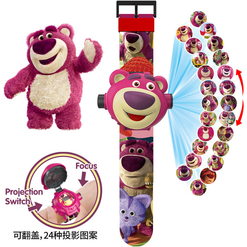 Elsa princess kids watch toy kuromi projection girls kindergarten girls 3 years old cartoon electronic watch