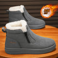 Men's snow boots winter fur-lined warm cotton shoes outdoor waterproof non-slip plush thickened northeast cotton boots