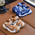 new kids' sandals: summer anti-slip soft sole, velcro closure, for boys (mid-to-large children) and toddlers, perfect for the beach