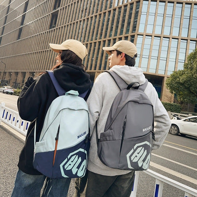 Student backpack - curved design, stylish and spacious. perfect for middle school, high school, and college students. ideal for travel, commuting, and everyday use. multifunctional and trendy