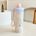 Floating ball thermos cup 600ml-pink ball
