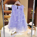 Girls' summer dress - new  fashionable sequin dress for kids, baby princess tulle skirt, trendy style