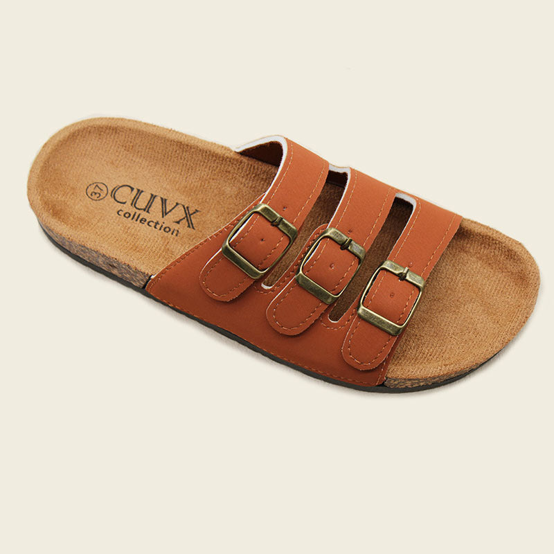 Large size spot wholesale direct sale Birkenstocks fashion leather buckle retro beach women's slippers Ladies slippers