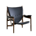 Scandinavian solid wood italian master chair casual leather single sofa chair wabi-sabi designer medieval casual chair