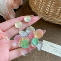 Early spring colorful tassel shell earrings for women 2026 dopamine beach vacation style earrings unique and stunning jewelry