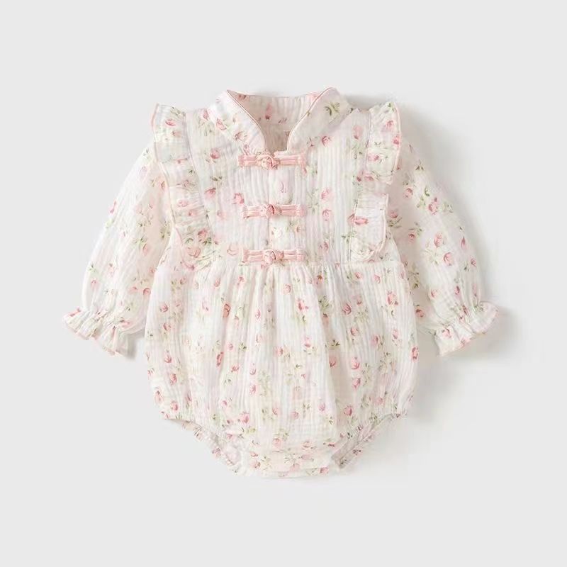 Baby clothes for girls: spring rompers, bodysuits, princess onesies - adorable for newborns, 100-day celebrations, first birthday, and spring/autumn outings
