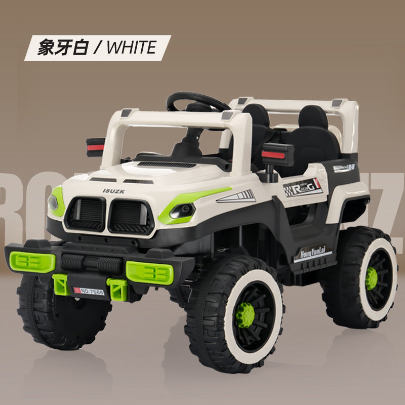 Popular children's electric toy car can seat charging four-wheel remote control car can carry baby electric four-wheel drive