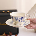 French-inspired, minimalist luxury afternoon tea milk mug, perfect for the office. classic retro ceramic teacup with a regal, courtly aesthetic
