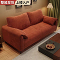 Sofa rental room single double three-seater fabric sofa straight row new arrival living room small apartment popular elephant ears