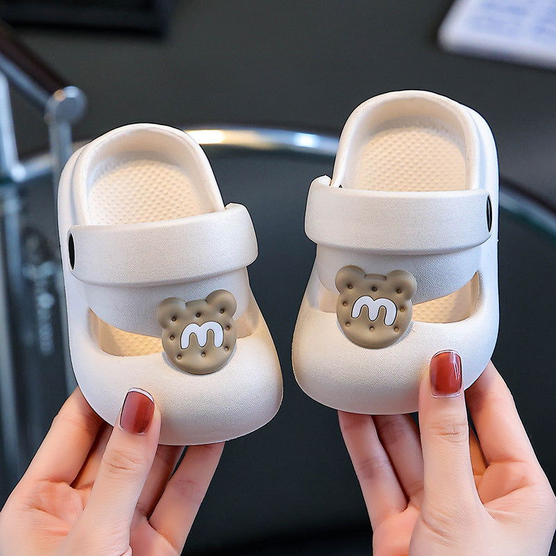 Eva kids' clogs - summer indoor anti-slip cartoon sandals for girls and boys, perfect for first walkers and outdoor beach wear