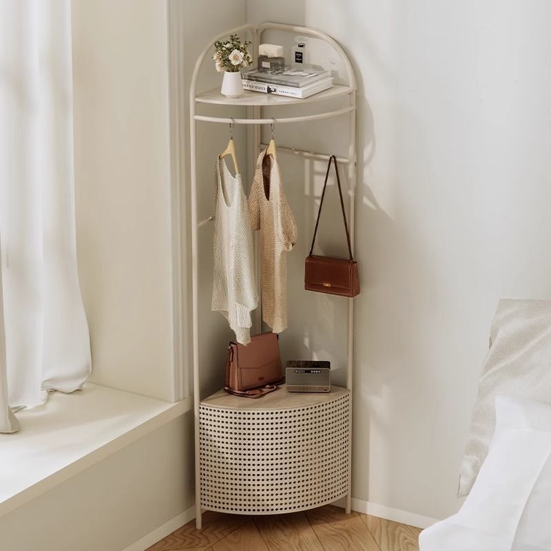 Corner coat rack floor-standing bedroom bedside table accessible luxury dirty clothes basket living room corner corner clothes storage clothes rack