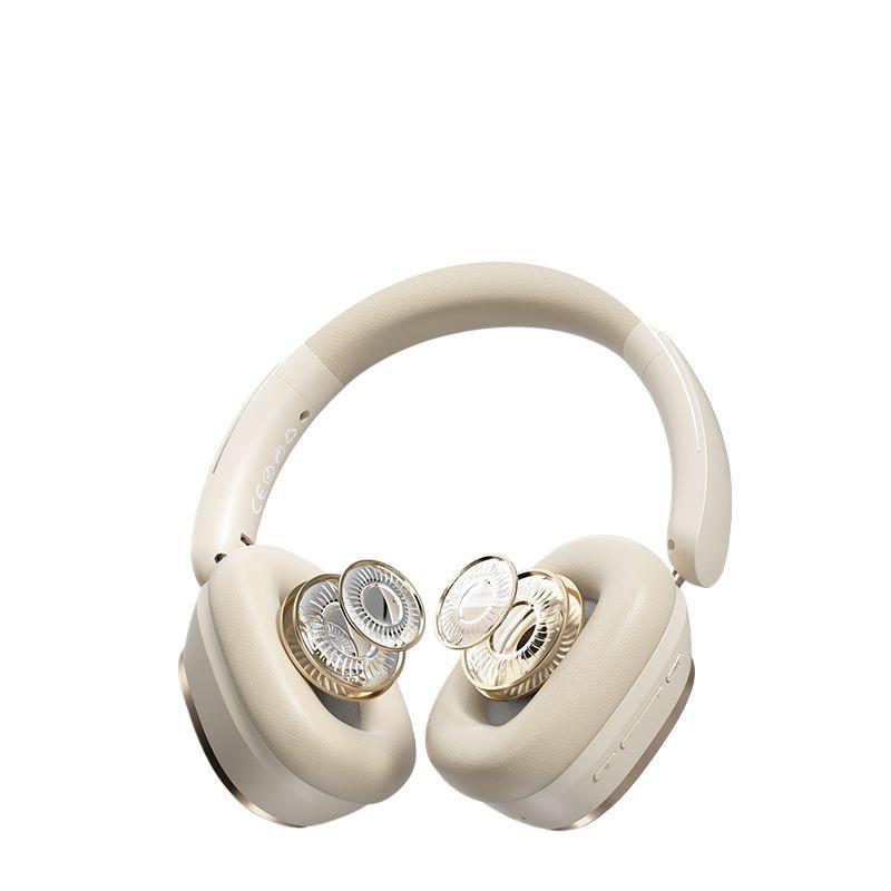 Gaming headset wireless bluetooth over-ear headphones with deep bass, noise cancellation, universal compatibility for mobile phones, and yan cai active noise reduction