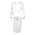 Am221017 designer cut piece patchwork dress beadinghigh waistslimming lookdress skirt