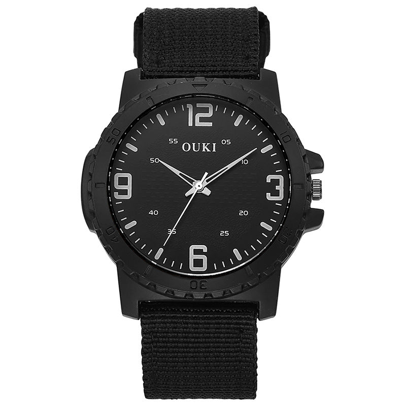 Trending fashion digital men's watch canvas strap quartz wristwatch - wholesale direct from manufacturer