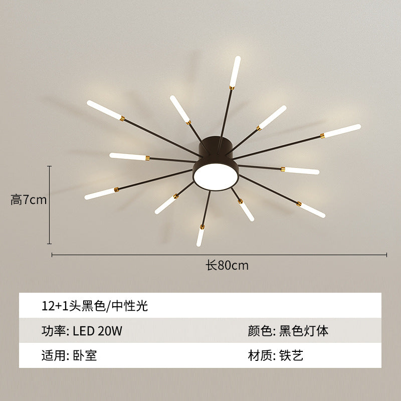 Home chandelier Modern simple LED lamps Lighting bedroom new fireworks led ceiling lamp Living room custom chandelier