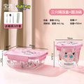 Pokémon glass lunch box - high borosilicate glass bowl - microwaveable food container - food storage container - bento box for students and office workers