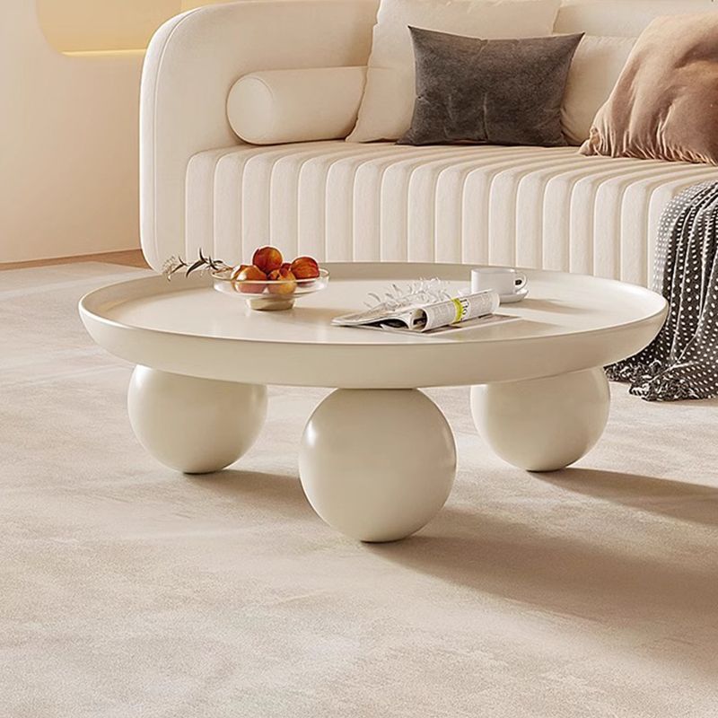Scandinavianinscasual coffee tableaccessible luxuryfor homecream round coffee tableliving room tablemodernpopular small apartment tea table