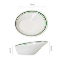 Minimalist green ceramic snack & dessert plate - restaurant, home, condiment dish, hotel hot pot dipping dish, soy sauce dish