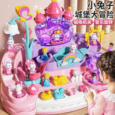 Magnetic castle adventure: new princess playset for girls - perfect for pretend play, children's day, educational toys, and birthday gifts