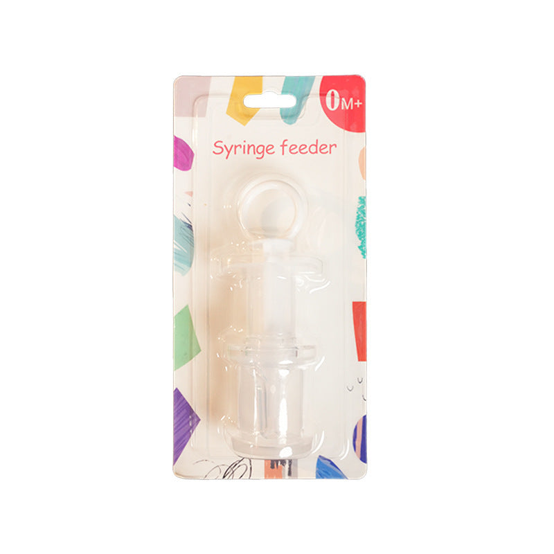 English card-mounted silicone medicine feeder, baby syringe feeder, liquid inlet on both sides, anti-choking milk nozzle, medicine feeder, liquid feeder