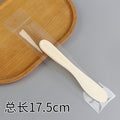 Medium-sized facial mask spatula, plastic beauty mixing stick, applicator, scraper, body mask stick, packaged, 17.5cm long