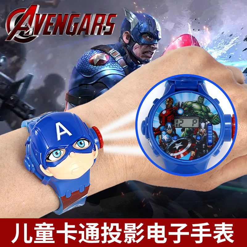 Ultraman kids' toys cartoon hero light-up projector zero tiga geed electronic watch student gift