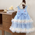 Girls' camisole dress - new summer  style: chic mesh princess tutu dress for girls