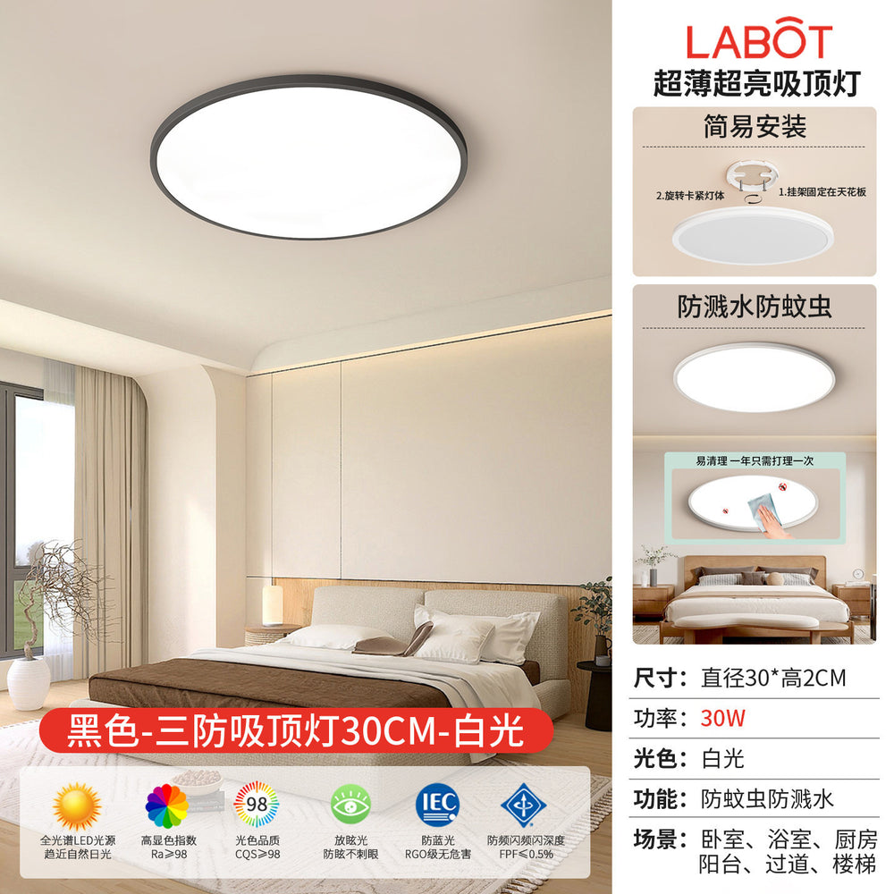 Led ceiling light - minimalist modern style for master bedroom, living room, hallway, kitchen, balcony - eye protection main lighting