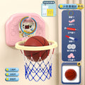 [scoring ring rechargeable battery version] pink space cat (free basketball + 3 rings + pump + suction cup)