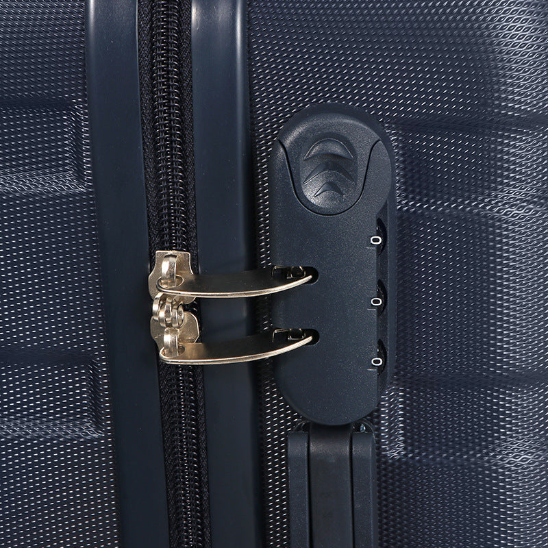 Cross-border special ABS material boarding case, gift travel password box, strong waterproof universal wheel trolley case wholesale