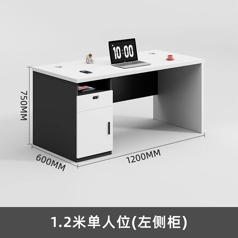 Office desk computer desk minimalist modern office employee single desk chair combination furniture manager's desk small employee workstation