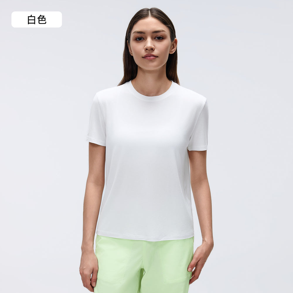 Pilates yoga short sleeve women's summer casual crew neck sports t-shirt top quick-dry running fitness apparel d26072