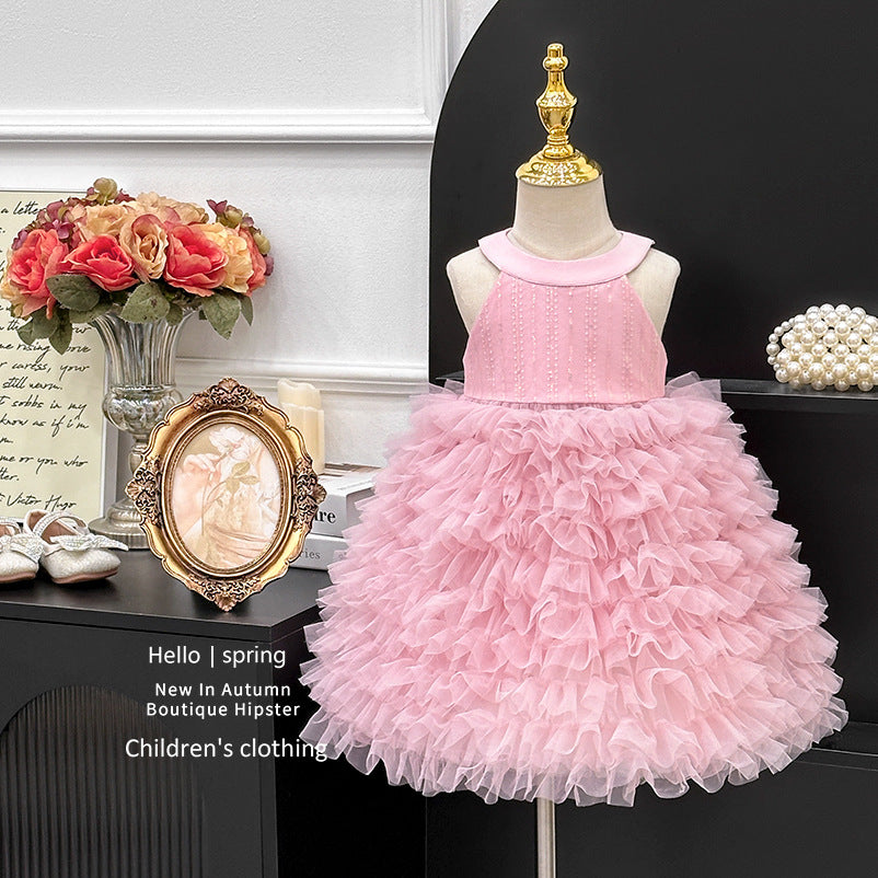 Girls' sundress:  summer new arrival - baby girl's fluffy tutu dress, stylish princess style