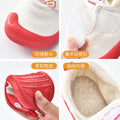 Baby shoes 0-1-2-3 years old toddler shoes autumn winter fleece-lined boys' shoes girls' soft sole spring autumn cloth shoes single shoes
