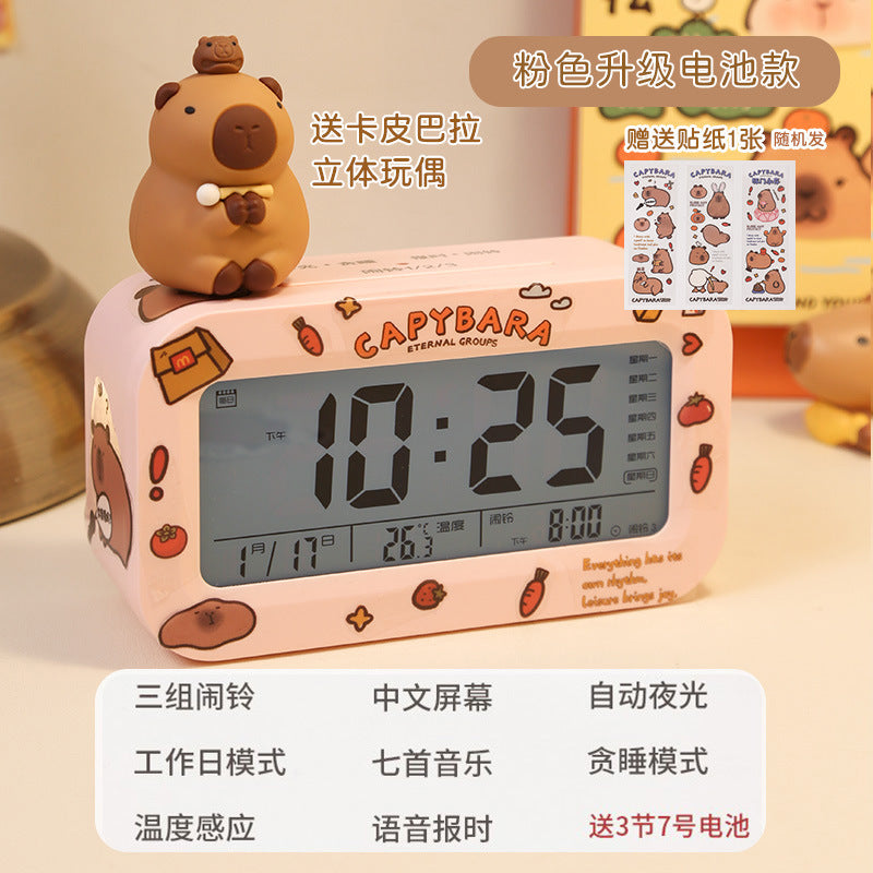 Alarm clock - student bedroom essential: wake-up wonder, desktop clock, creative smart digital hour clock for middle school students and kids