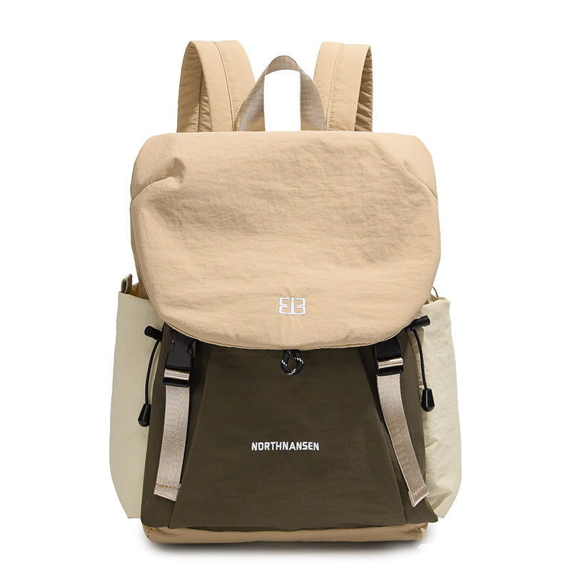 Cross-border travel backpack, new backpack, women's large-capacity fashion, lightweight, waterproof, simple commuting leisure bag when going out